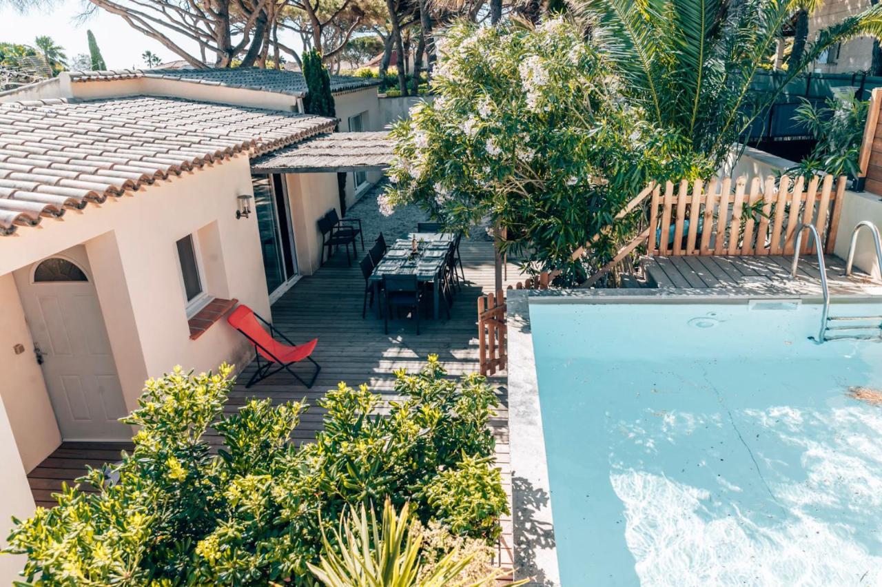 villa privé, plage a pied piscine, parking 2 voitures, 3 chambres 2 sdb Sainte-Maxime Extérieur photo